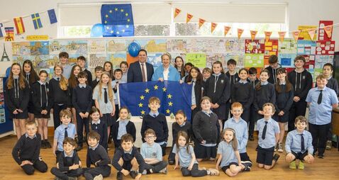 Kildare school welcomes Austrian Ambassador for Europe Day 