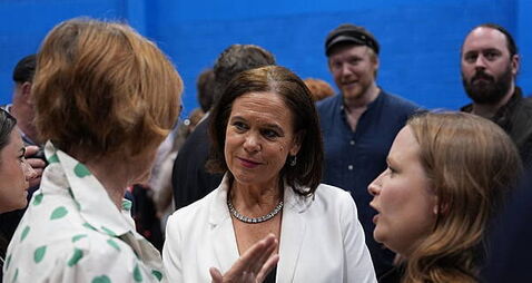 Sinn Féin’s McDonald says byelections are ‘peculiar’ and no seat is easy to win
