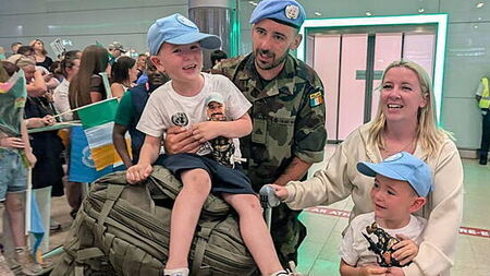 Irish peacekeepers return from Lebanon