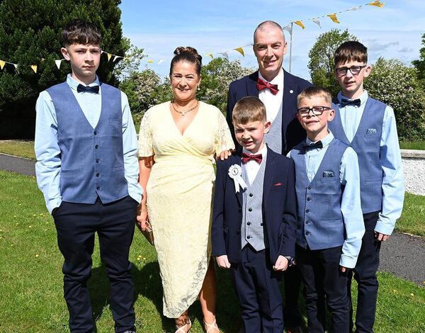 Jamie Higgins and family 