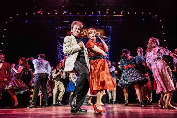 Séan Mac Mathúna and Bronwyn Andrews star in Are Ya Dancin’?, coming to the Gaiety Theatre from June 9th–13th, celebrating the golden age of the Irish showband scene. Photo Billy Cahill