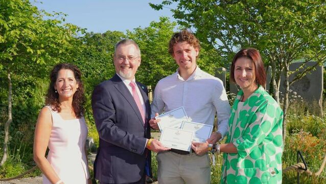 <p>From Newbridge, Joe Eustace was awarded Gold for The ‘Future In Mind’ Garden sponsored by the Mental Health Commission</p>