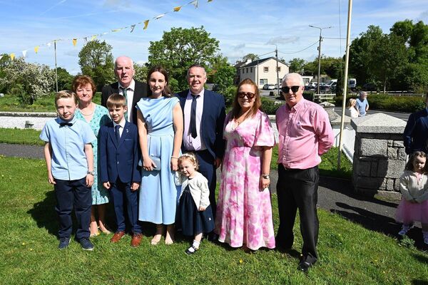 Oisin McCormack and family 