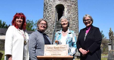 Kildare Round Tower reopened by President after restoration works 