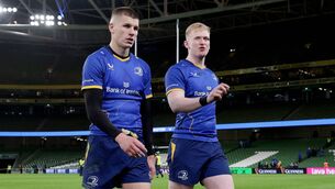 <p>Sam Prendergast and Jamie Osborne - two of the four Kildare men named for Leinster's URC semi-final against stormers. INPHO/Laszlo Geczo</p> <p>Sam Prendergast and Jamie Osborne - two of the four Kildare men named for Leinster's URC semi-final against stormers. INPHO/Laszlo Geczo</p>