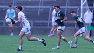 <p>Kildare captain Charlie Doran, carries the ball forward during the win over Kerry in the All-Ireland Minor Football Championship Photo: Brendan Gleeson</p> <p>Kildare captain Charlie Doran, carries the ball forward during the win over Kerry in the All-Ireland Minor Football Championship Photo: Brendan Gleeson</p>