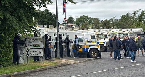 ‘Appropriate and proportionate’ policing response in Scarva parade, PSNI says