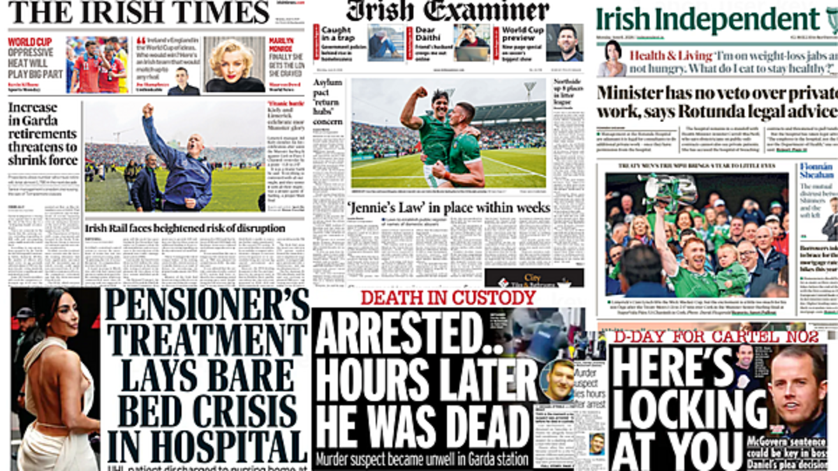 What the papers say: Monday's front pages