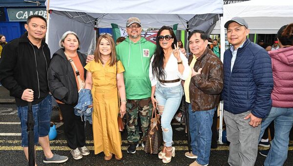 Members of the Newbridge Filipino community at JuneFest