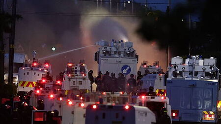 Twelve police officers injured in second night of unrest in Northern Ireland