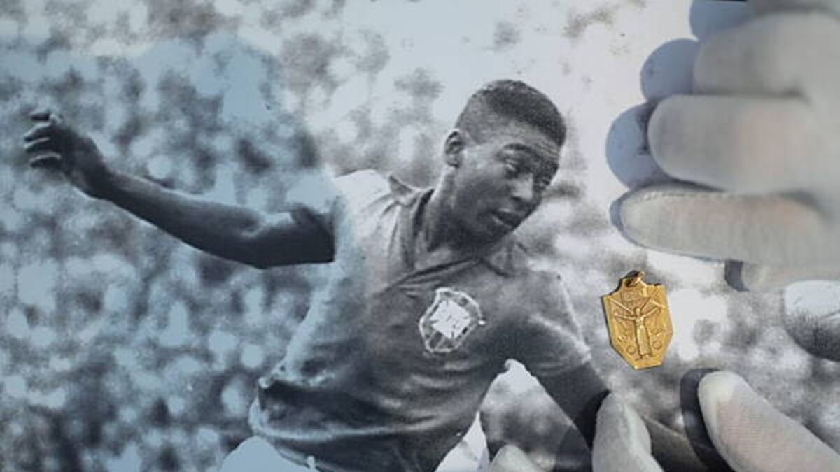 Pele winners’ medal among auction World Cup items expected to fetch €2.32m