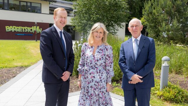 <p>SEAI CEO, William Walsh; Minister for Climate, Energy and the Environment Darragh O’Brien T.D, and Barretstown CEO, Dee Ahearn at Barretstown </p>