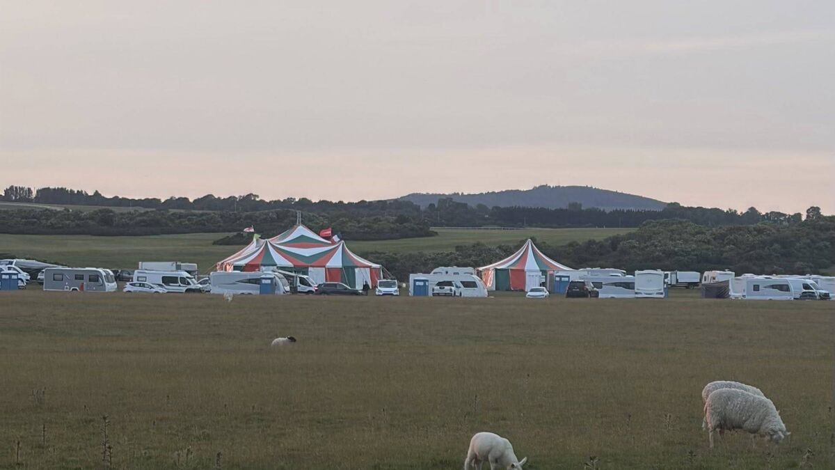 Big top tents and more caravans arrive in the Curragh
