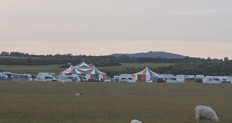 Big top tents and more caravans arrive in the Curragh 