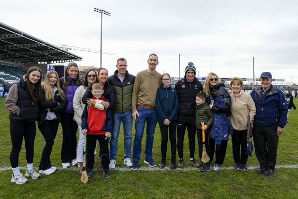 Brian Dowling with members of his family after a win over Carlow secured Kildare's place in Division 1B of the National League Photo: ©INPHO/James Lawlor Brian Dowling with members of his family after a win over Carlow secured Kildare's place in Division 1B of the National League Photo: ©INPHO/James Lawlor