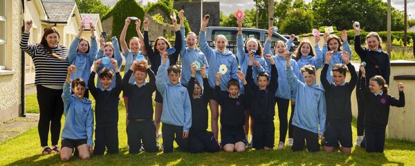 Teacher Ciara Murphy with her ‘Resinate’ team. Teacher Ciara Murphy with her ‘Resinate’ team.