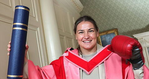 Katie Taylor awarded honorary degree by Trinity College Dublin
