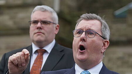 Jeffrey Donaldson abused ‘trust’ of party with ‘vile’ crimes, DUP leader says