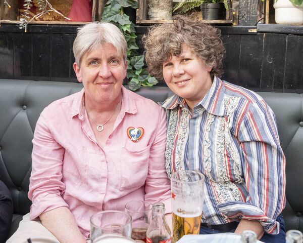 Celebrating 20 years married Tamsen Harward and Orla Taaffe