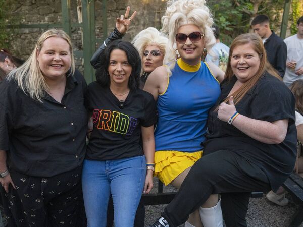 Kildare Pride committe Elena Snoddy, Emma Brien, Bairbre Spice, Sean D'Olier and Julie Snoddy