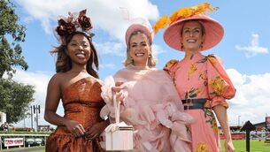 <p>Runners up Kimberly Tino and Ann Marie Dunning with winner Jeanette Kelly (in centre) Photos: Lorraine O’Sullivan</p>