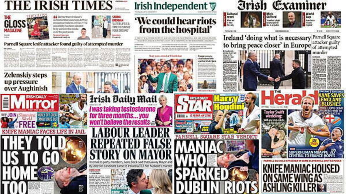 What the papers say: Thursday's front pages
