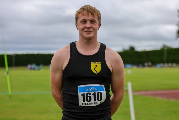 Hugh Milaniphy (Naas) won bronze in the javelin. Hugh Milaniphy (Naas) won bronze in the javelin.