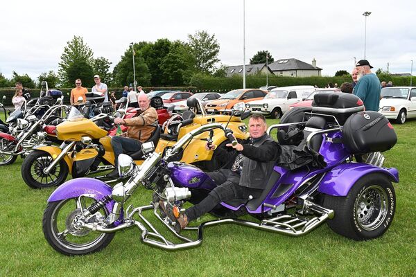 Some of the trikers who took part Some of the trikers who took part