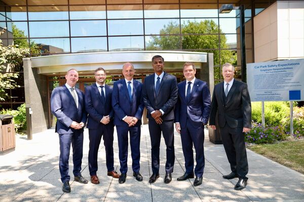 Pictured at Intel’s Leixlip Campus in Ireland are Michael Lohan IDA Ireland CEO, Joe Bolger, Vice President and Factory Manager, Intel, An Taoiseach, Micheál Martin T.D., Naga Chandrasekaran, Executive Vice President, Chief Technology and Operations Officer and General Manager of Intel Foundry, Minister Peter Burke, Minister for Enterprise, Tourism and Employment and Joe English, Vice President and Factory Manager, Intel. Pictured at Intel’s Leixlip Campus in Ireland are Michael Lohan IDA Ireland CEO, Joe Bolger, Vice President and Factory Manager, Intel, An Taoiseach, Micheál Martin T.D., Naga Chandrasekaran, Executive Vice President, Chief Technology and Operations Officer and General Manager of Intel Foundry, Minister Peter Burke, Minister for Enterprise, Tourism and Employment and Joe English, Vice President and Factory Manager, Intel.