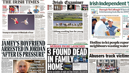 What the papers say: Tuesday's front pages
