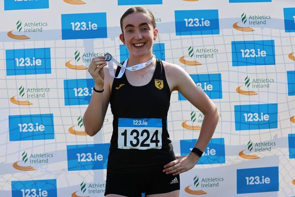 Saoirse Ballasty-Byrne (Naas AC) finished second in the U18 200m Saoirse Ballasty-Byrne (Naas AC) finished second in the U18 200m