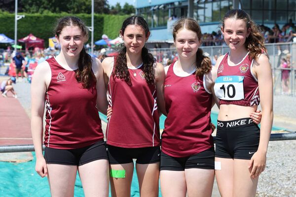 Crookstown-Millview girls u18 relay team Crookstown-Millview girls u18 relay team