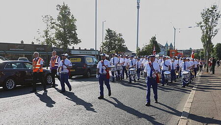 Orange parade past former Belfast flashpoint passes without incident