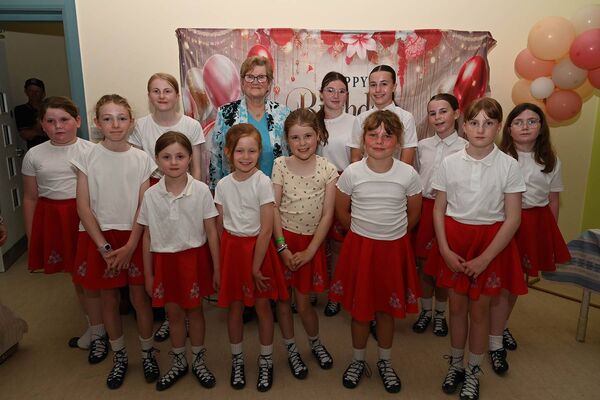 Breda with the Skerries dancers Breda with the Skerries dancers