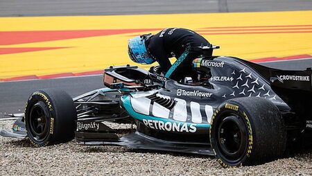 George Russell turns radio waves blue with rant after retirement from Belgian GP