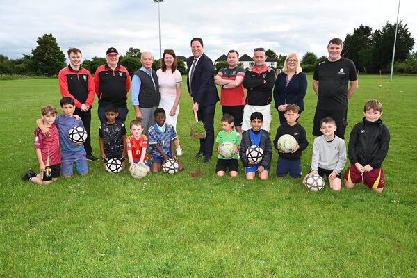 Kildare Town AFC Turning the Sod on their New Astro Pitch. Kildare Town AFC Turning the Sod on their New Astro Pitch.