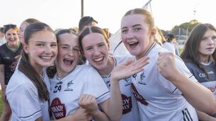 <p>Delighted Kildare players enjoy the feeling of becoming All-Ireland champions Photo: Aisling Hyland</p> <p>Delighted Kildare players enjoy the feeling of becoming All-Ireland champions Photo: Aisling Hyland</p>
