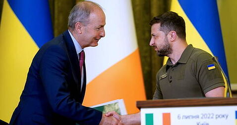 Micheál Martin to meet Ukraine’s Volodymyr Zelenskiy in Kyiv