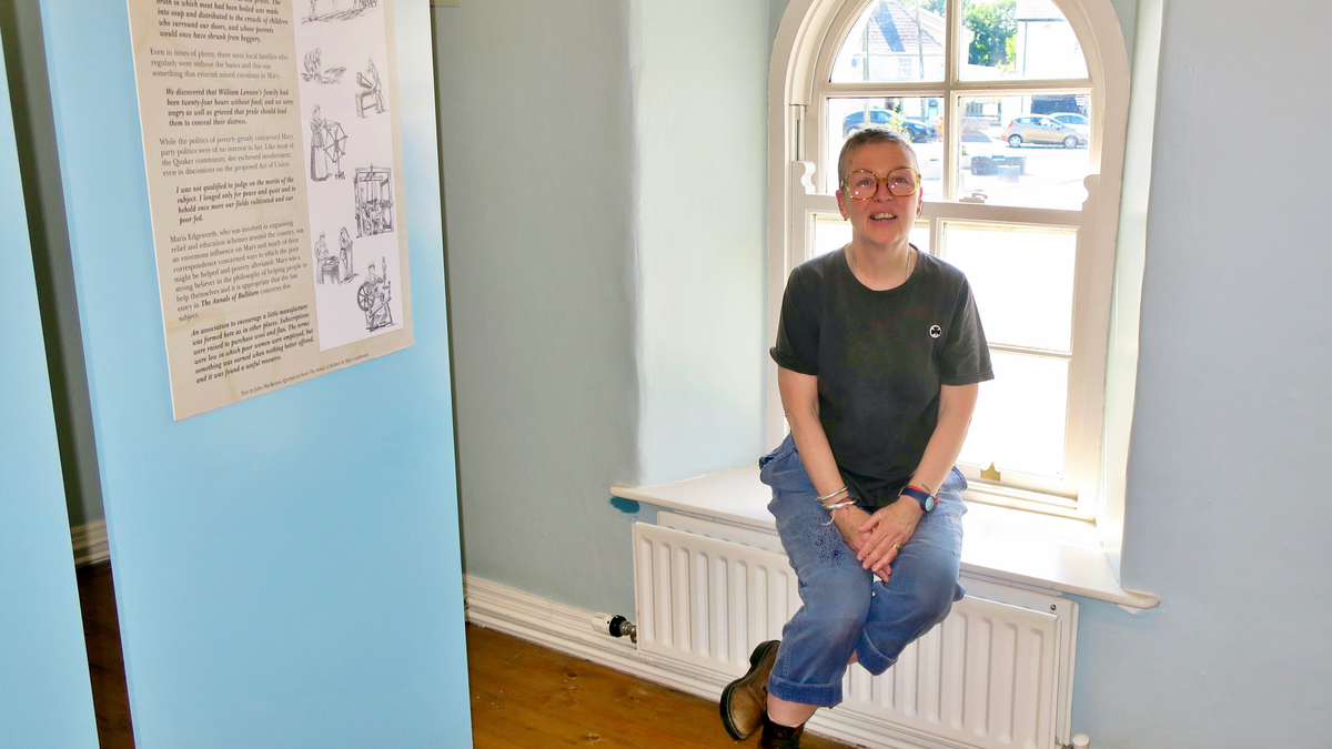 Kildare librarian  working in living history
