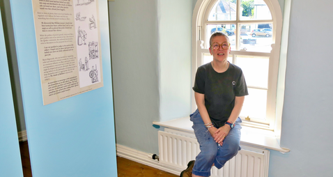 Kildare librarian  working in living history