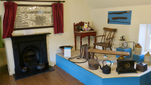 Part of the Folk Life room, where Abraham Shackleton's copy of Charles Brooking's 1728 Map of Dublin has pride of place. Part of the Folk Life room, where Abraham Shackleton's copy of Charles Brooking's 1728 Map of Dublin has pride of place.