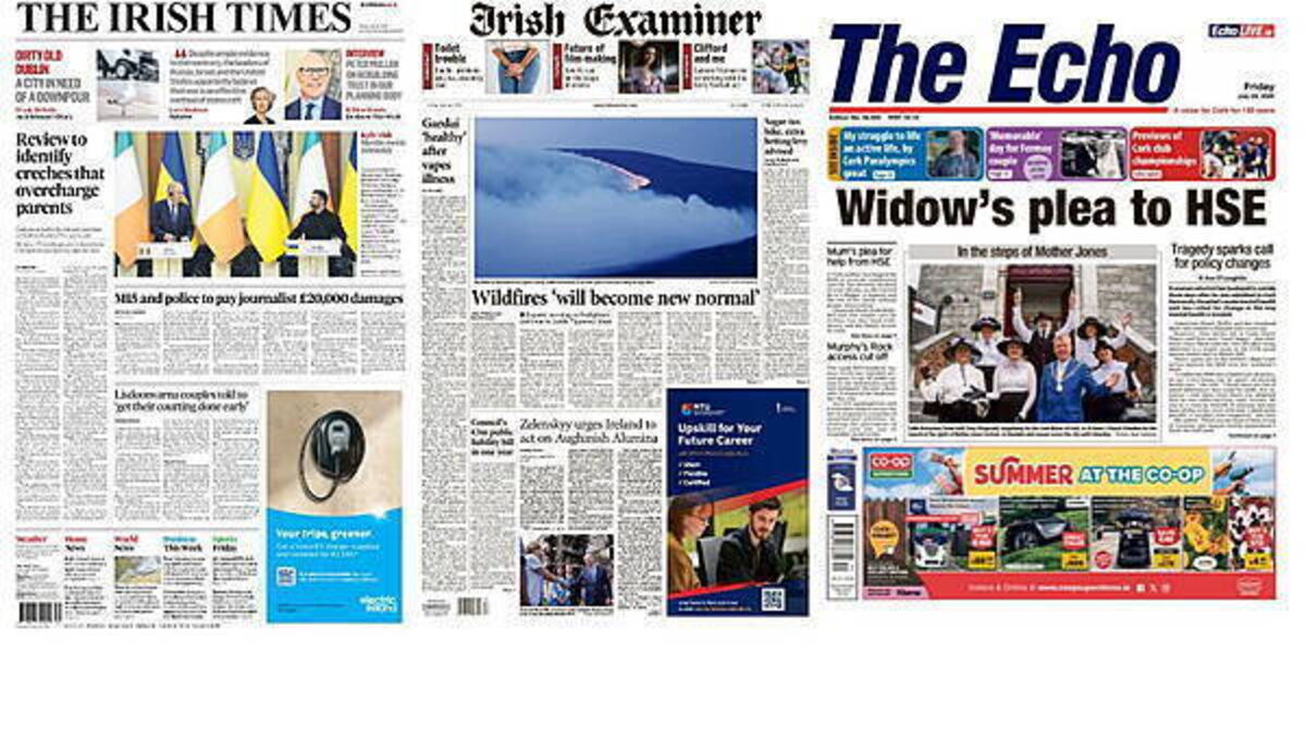 What the papers say: Friday's front pages