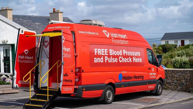 <p>The Irish Heart Foundation's Mobile Health Unit</p>
