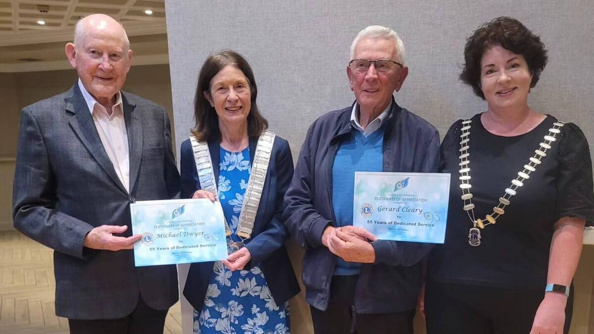 Athy Lions members leadership recognised