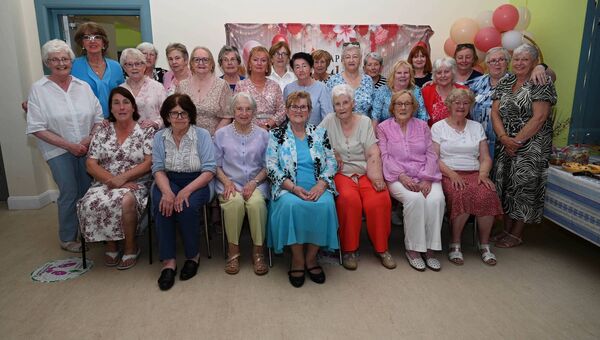 Nurney's Breda Thackaberry celebrating her 80th Birthday in The Suncroft Community Centre Nurney's Breda Thackaberry celebrating her 80th Birthday in The Suncroft Community Centre