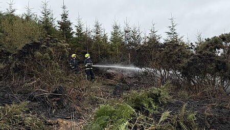 Fire services dealing with fire in Waterford's Comeragh Mountains