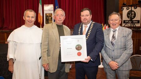 Desmond Egan honoured for contribution to Kildare