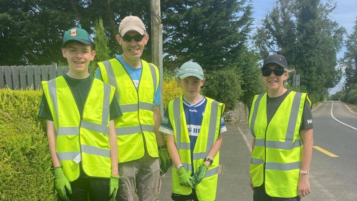 Community rallies for Kildare village clean-up