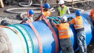 <p>Works nearing completion over the weekend Photo: Naoise Culhane</p> <p>Works nearing completion over the weekend Photo: Naoise Culhane</p>