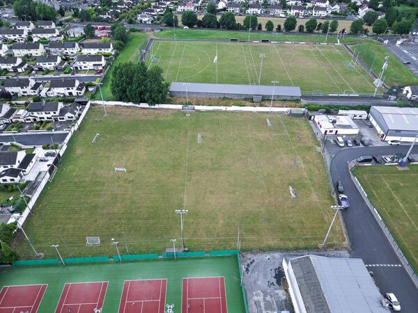 Athy Town's Aldridge Park pitch before the construction of a new astroturf pitch which will replace the grass surface Photo: Aisling Hyland Athy Town's Aldridge Park pitch before the construction of a new astroturf pitch which will replace the grass surface Photo: Aisling Hyland